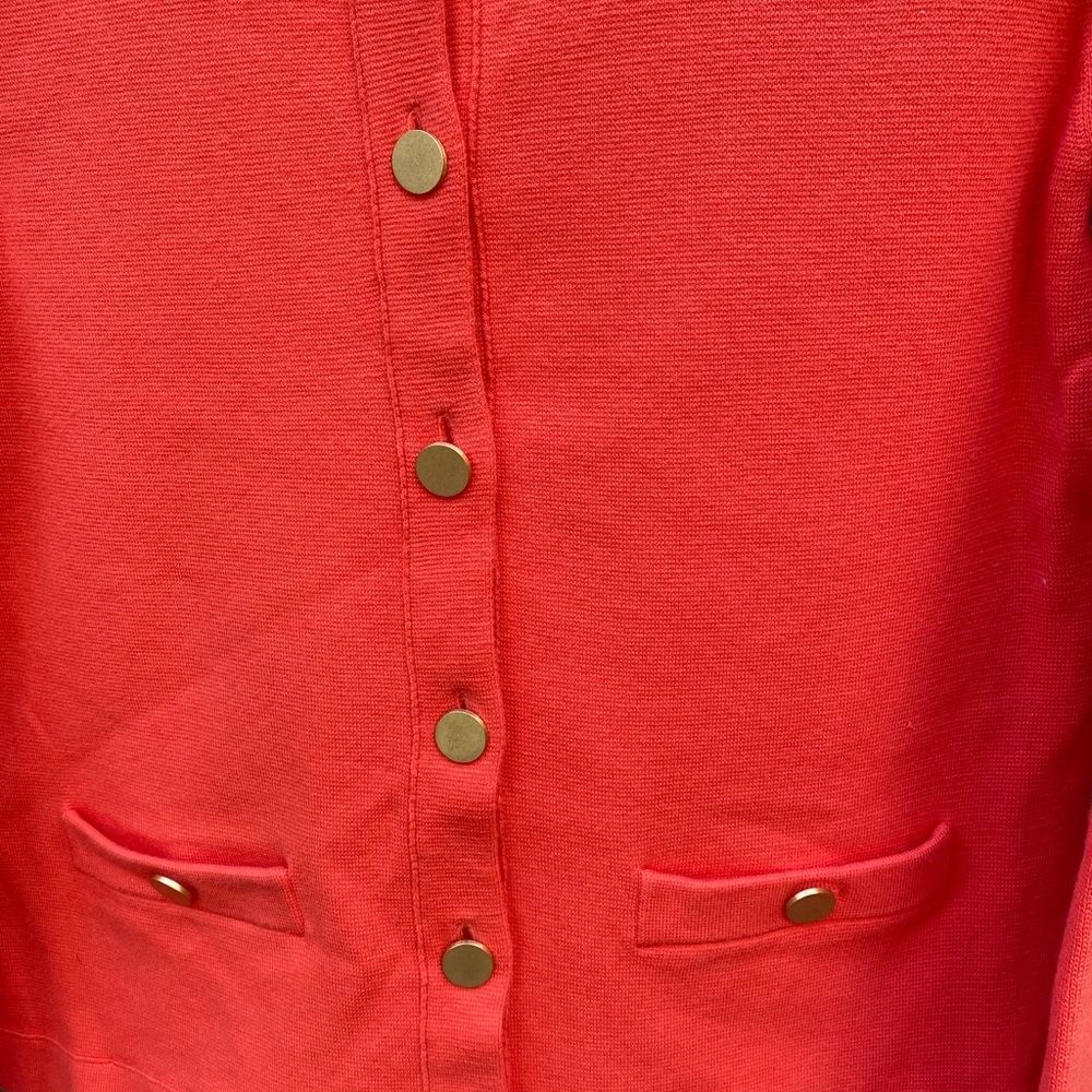 Banana Republic Sweater Lady Jacket w/Gold Buttons sz L - Picture 3 of 8